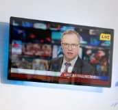 Image of a Roflect mirror TV screen.